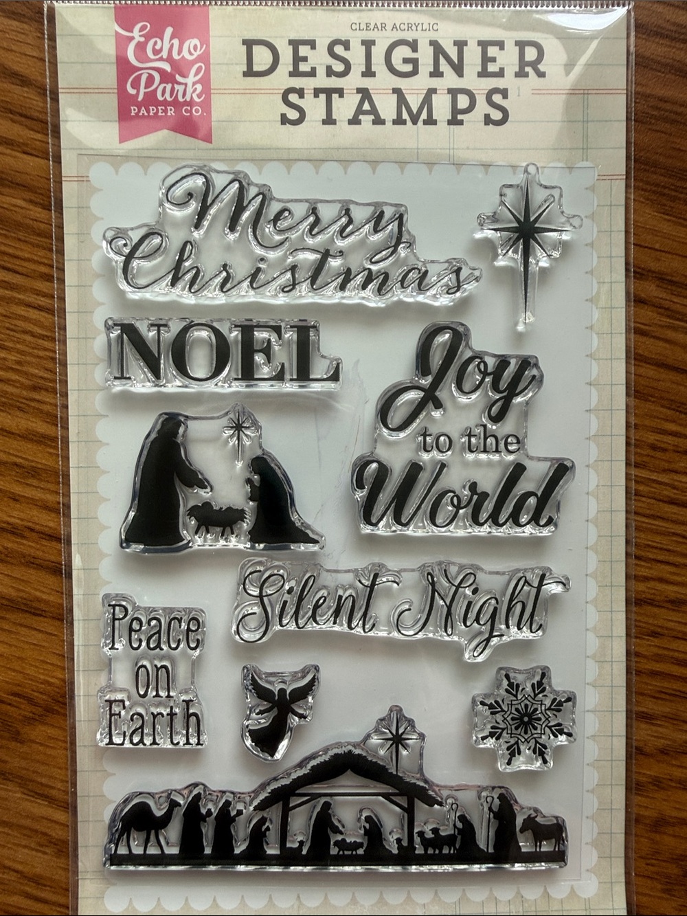 Echo Park Designer Stamps - Christmas Sentiments & Nativity
